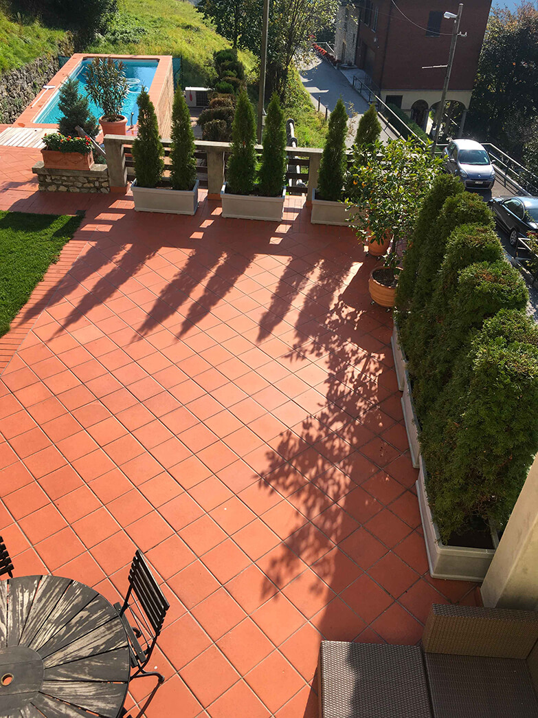 Cotto fiorentino terrazza, abitazione privata