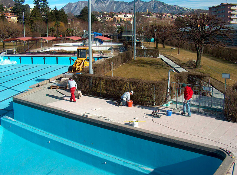 Pietra artificiale, Piscine Chiasso